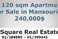 A 120 Sqm Apartment For Sale In Mansourieh