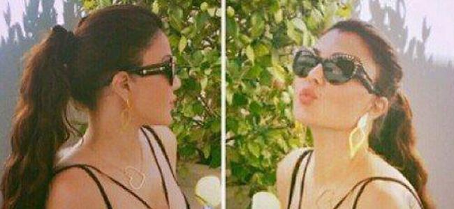 بالصورة هيفاء وهبي مثيرة وتلفت الانظار