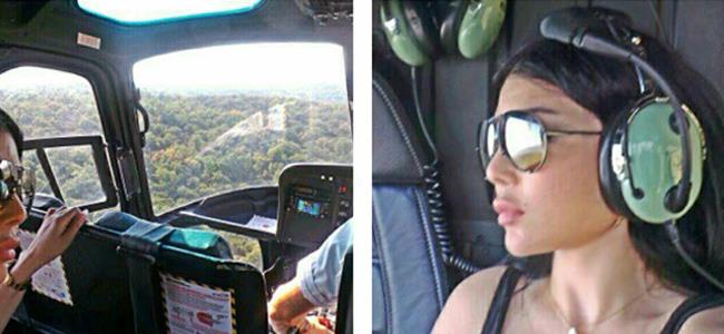 بالصورة.. رحلّة جويّة جنوبيّة لهيفاء وهبي