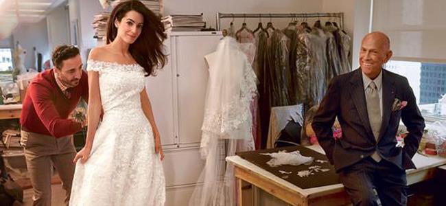 فستان زفاف أمل كلوني للبيع