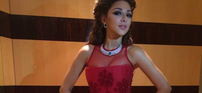 هكذا بدت ميريام فارس في حفل زفاف بدبي