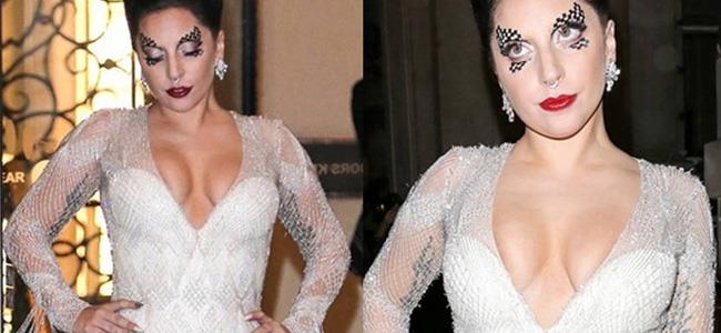 اطلالة جريئة لليدي غاغا في لندن