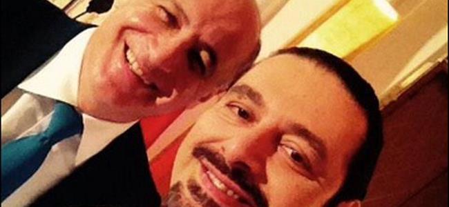 اول سيلفي للشيخ سعد بال Iphone6 مع مارسيل غانم