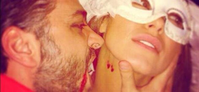 بالصور.. نادين الراسي ضحية مصاص الدماء!