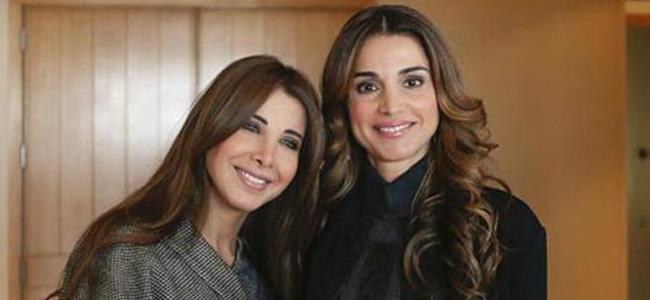 بالصور – الملكة رانيا تستقبل نانسي عجرم