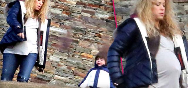 بالصور.. حمل شاكيرا واضح جداً