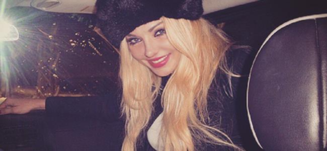 بالصور-ميريام كلينك تستغل العاصفة الثلجية بالتقاط صور مثيرة