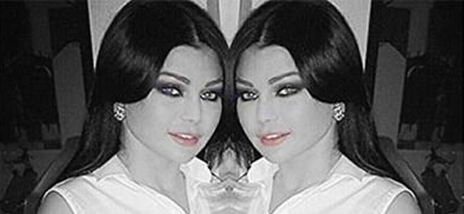 بالصورة - هيفا وهبي بإطلالة مزدوجة