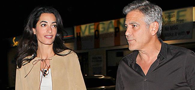 بالصورة.. أمل وجورج كلوني في عيد العشاق!