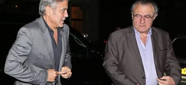 جورج كلوني ووالد زوجته يتعرضان لحادث سيارة