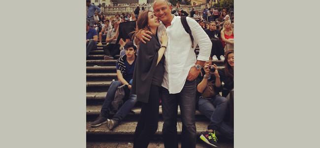 بالصورة.. نانسي عجرم وزوجها في لقطة رومنسية في روما