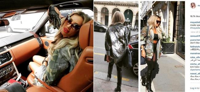 سترة مايا دياب تثير ضجة