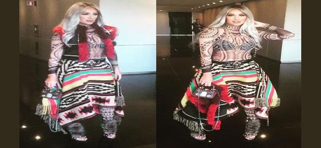 مايا دياب تطل على جمهورها بأغرب الأزياء