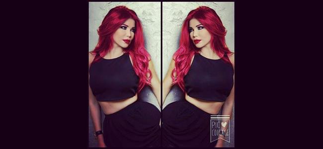  مي حريري بالشعر الأحمر 