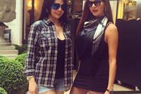 بالشورت هيفا وهبي ولاميتا فرنجية سويا 