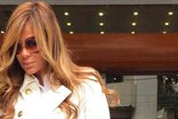 بالصورة.. كارول سماحة بالأبيض في عزاء صباح