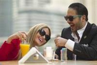 رامي عياش وداليدا في لقطة رومانسية في دبي