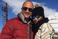 بالصورة نانسي عجرم مع زوجها على الثلج