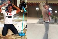 بالصور .. جورج الراسي يطوي صفحة زواجه ويعيد إبنه لجويل حاتم