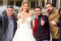 بالصورة: كريستينا صوايا بالابيض من يرافقها؟