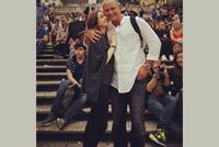 بالصورة.. نانسي عجرم وزوجها في لقطة رومنسية في روما