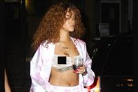 بالصور: ريهانا تتنزه بحمالة الصدر! 