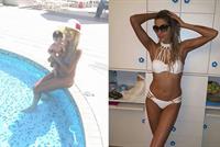 بالصور.. جويل حاتم بالبكيني مع جو