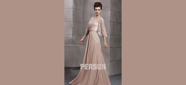 Vintage Lace Formal Dress With Sleeves