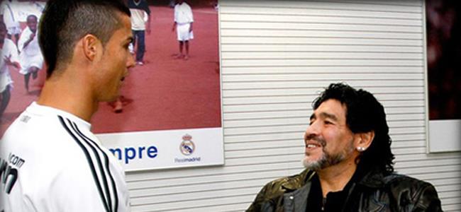 مارادونا: رونالدو وصل الى مستوى ميسي في عام 2014 فقط