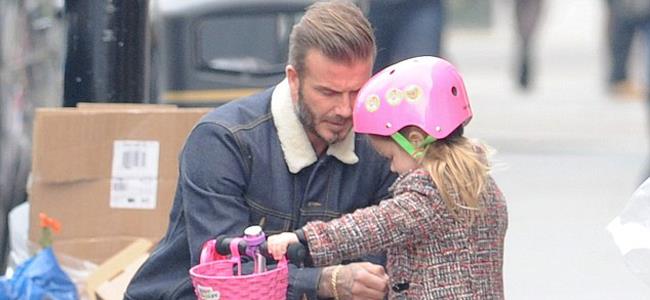 بالصور: ديفيد بيكهام وابنته الجميلة يلفتان الانظار في لندن