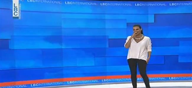 بالفيديو.. ضحكة عفوية تنهي نشرة أخبار الـ LBCI
