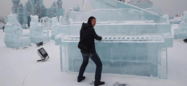 بالصور.. مدينة صينية مبنية من الثلج!