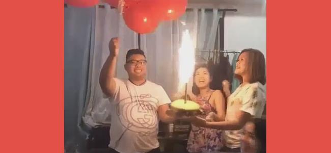 بالفيديو: هذا ما حصل معه في عيد ميلاده