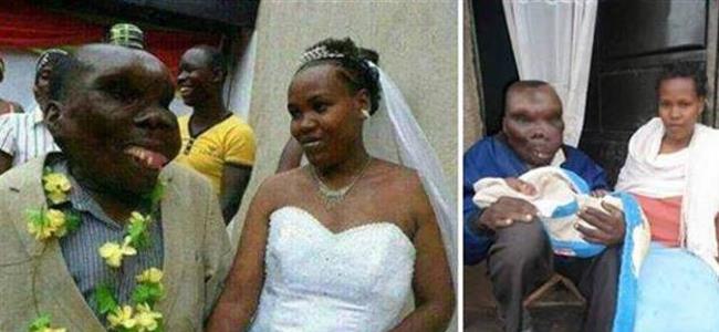 أقبح رجل في أوغندا يتزوج مرتين وينجب 8 أطفال