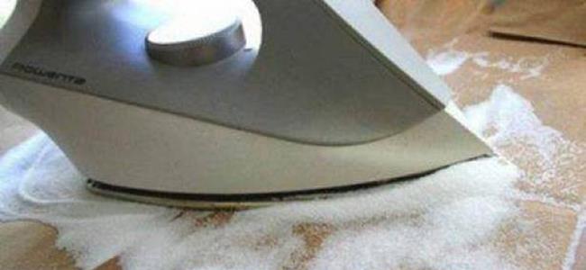 ماذا يحدث عندما نضع المكواة على الملح؟