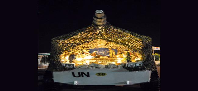 مدرّعة تتحوّل الى مغارة.. في لبنان