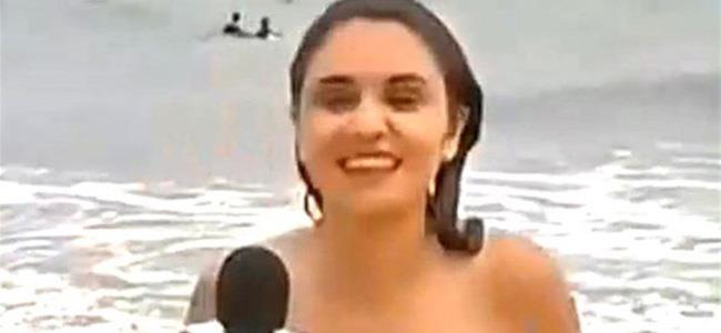 بالفيديو: مراسلة تلفزيونيّة بموقف لا تُحسد عليه مباشرة على الهواء