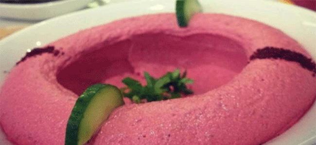 الحمص الوردي جديد المائدة اللبنانية