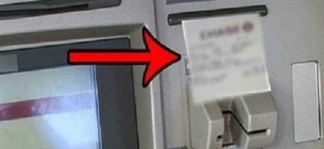 تحذير غير متوقع: لا تطلب وصل استلام الأموال من الـ ATM!