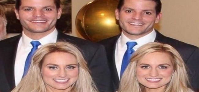 شقيقان توأمان يقيمان زفافاً مشتركاً على شقيقتين توأمين