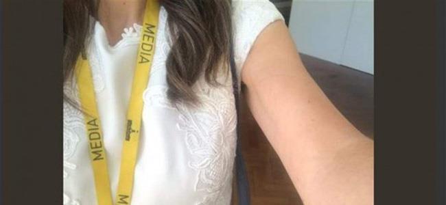  بالصورة: طرد صحافية من مجلس النواب.. بسبب ملابسها الفاضحة!