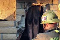 مرأة عارية علقت في مدفأة منزل زوجها والسبب