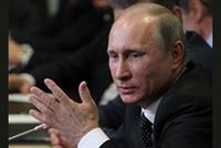 تمثال لبوتين من الشوكولا