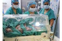  أربعة توائم في مستشفى سيدة المعونات الجامعي