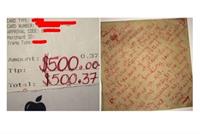  بالصورة: 500 دولار بقشيش لفاتورة لم تتجاوز الدولار!