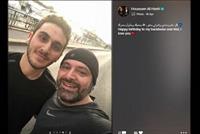  بالصورة هكذا عايد حسام الحريري والده