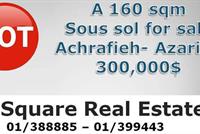 A 160 Sqm Sous Sol For Sale In Achrafieh